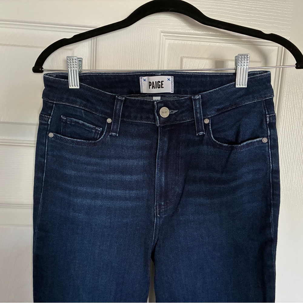 PAIGE Women's Dark Blue Skinny Jeans